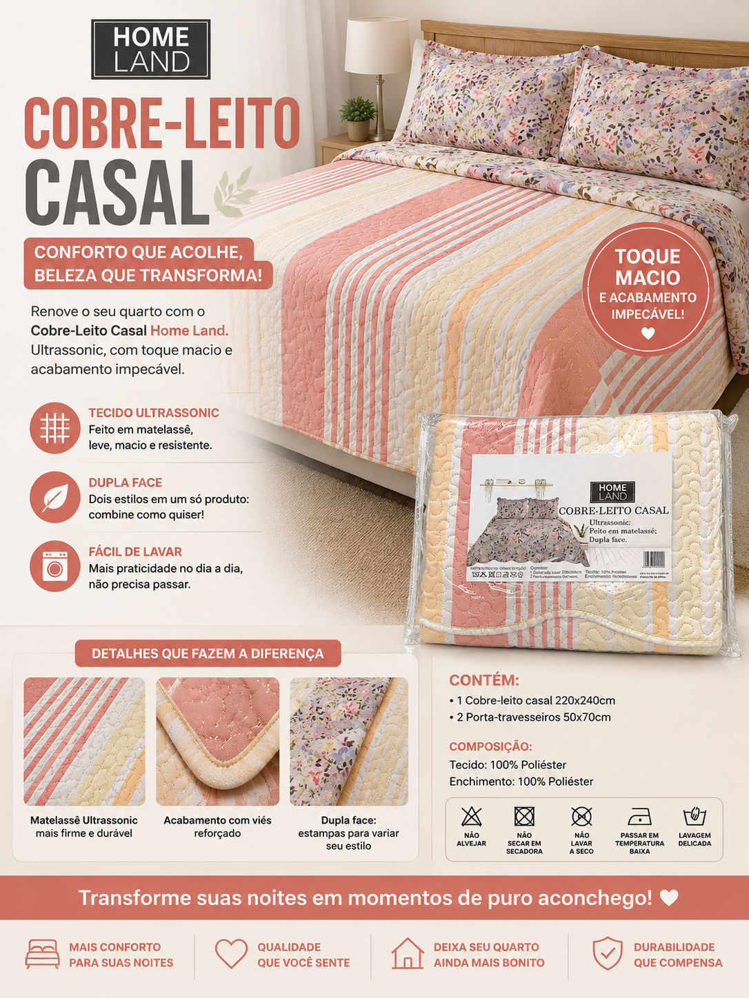 Cobre-Leito Casal Home Land