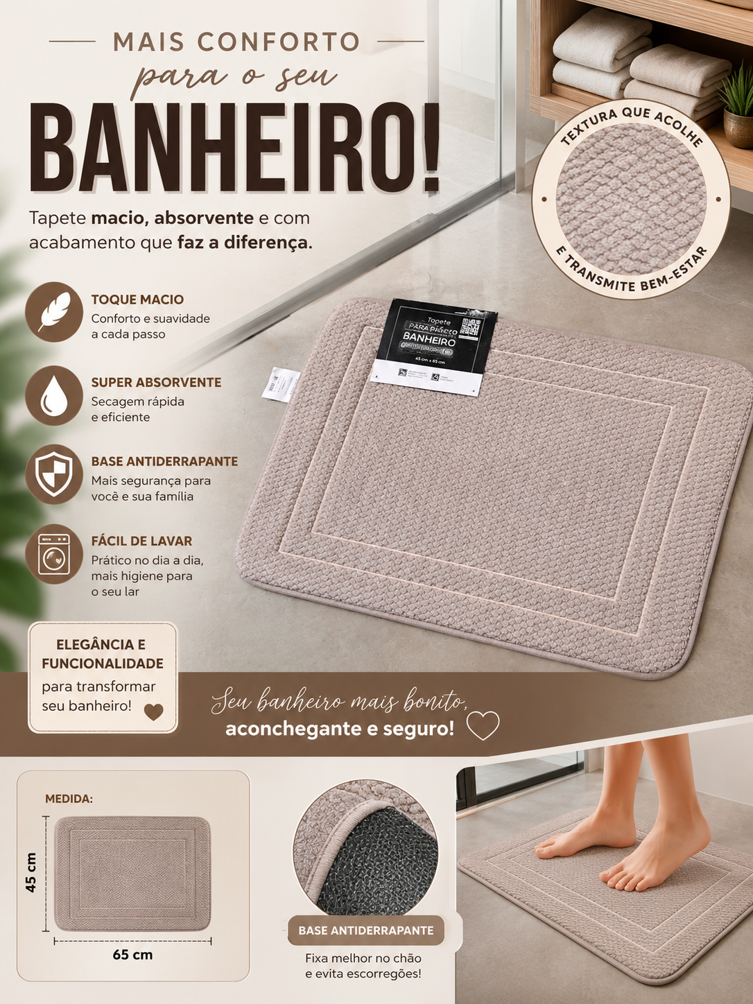 Tapete para Banheiro C...